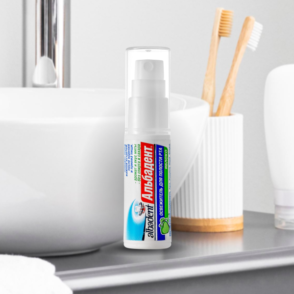 Альбадент® Освежитель для полости рта Яблоко, 10 мл