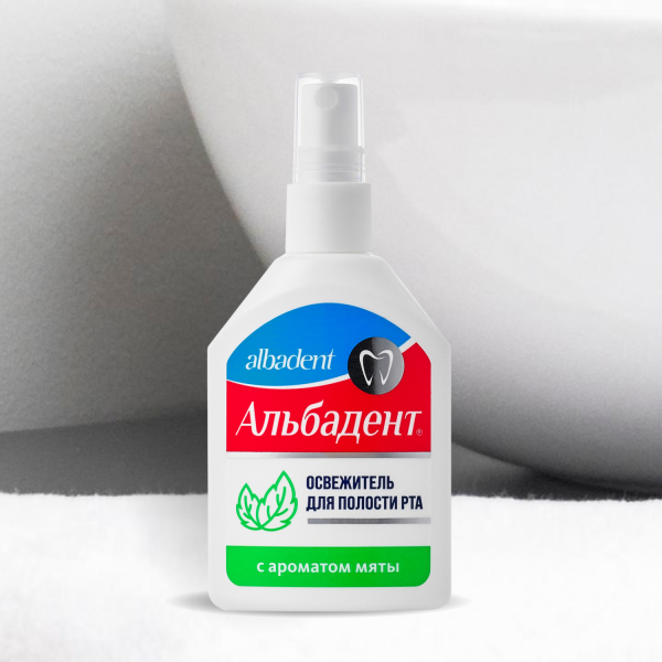 Альбадент® Освежитель для полости рта с ароматом Мяты, 35 мл