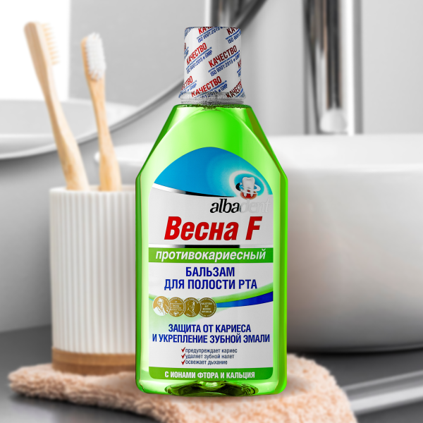Бальзам для полости рта Весна F противокариесный, 400 мл