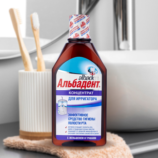 Альбадент® Бальзам для полости рта Концентрат для ирригатора, 400 мл