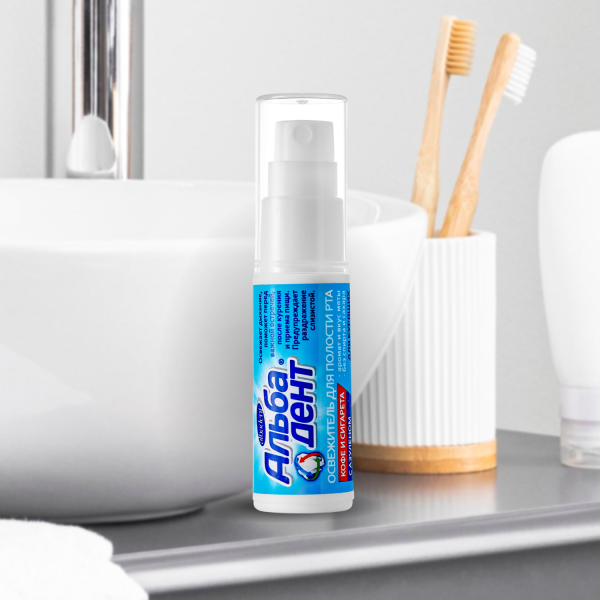 Альбадент® Освежитель для полости рта Кофе и сигарета, 10 мл