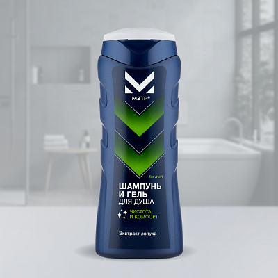 МЭТР® Шампунь и гель для душа «Чистота и комфорт», 250 мл