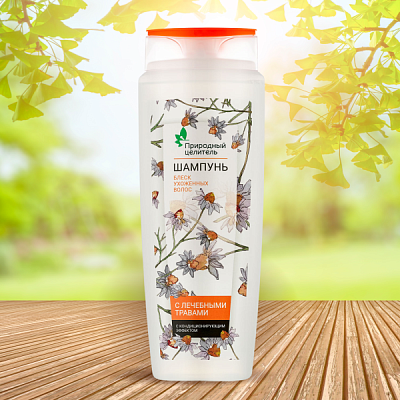 Природный целитель® Шампунь с лечебными травами, 400 мл