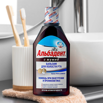 Альбадент® Бальзам для полости рта с мумие, 400 мл