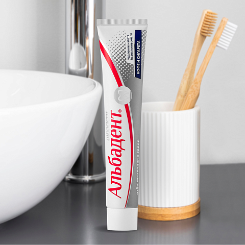 Альбадент® Зубная паста отбеливающая, 85 г